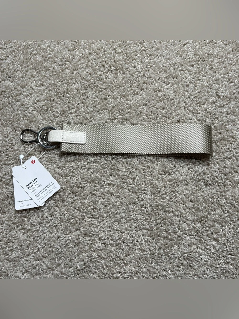 Lululemon Never Lost Keychain